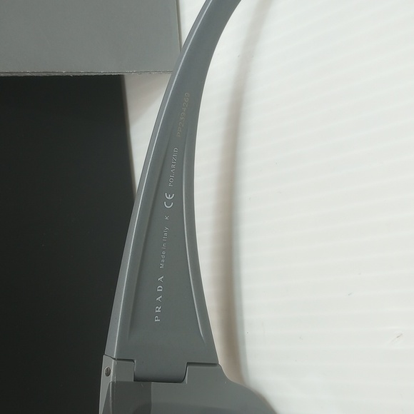 Prada men polarized sunglasses sps 04v grey made in Italy - Picture 4 of 7